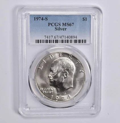 1974-S Silver Eisenhower Dollar MS67 PCGS