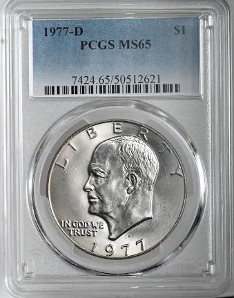 1977-D Eisenhower Dollar MS65 DCAM PCGS