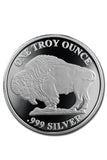 1 oz Silver Frosted Buffalo Design - Off Quality/Milk Spots