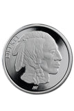 1 oz Silver Frosted Buffalo Design - Off Quality/Milk Spots