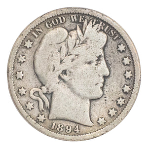 1894-O Barber Half Dollar (VG)