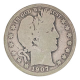 1907-D Barber Half Dollar Toned (G)