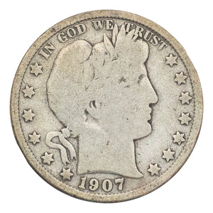 1907-S Barber Half Dollar (G)