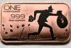 1 AVDP Ounce 999 Fine Colorized Copper Bar - Bank Robbery