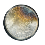 1886 PCGS MS64 Morgan Dollar-Rainbow Toned