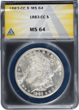 1883-CC Morgan Dollar MS64 Anacs