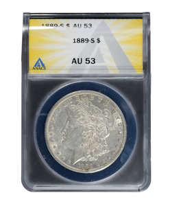 1889-S Morgan Dollar AU53 Anacs