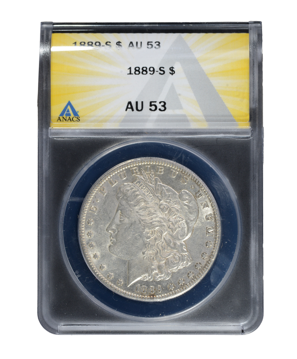 1889-S Morgan Dollar AU53 Anacs