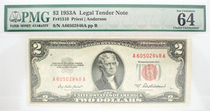 1928 $1, $2, $5 PMG Legal Tender Set