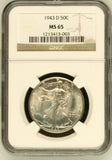 1943-D Walking Liberty Half Dollar MS65 NGC