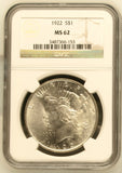 1922 $1 Peace Dollar MS62 NGC