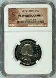 1979-S Type 2 $1 Susan B. Anthony PF69 Ultra Cameo NGC