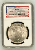 1923 $1 MS64 Peace Dollar Music City Collection NGC
