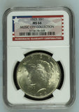 1923 $1 MS64 Peace Dollar Music City Collection NGC