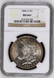 1884-O $1 Morgan Silver Dollar MS64+ Vam-13 O/O NGC