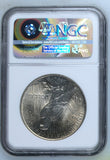1922 $1 MS 60 Peace Dollar Music City Collection NGC