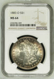 1883-O $1 Morgan Dollar MS64 NGC - Toner