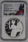 American Liberty 2016 S Silver Medal PF69 Ultra Cameo
