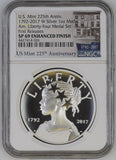 1792-2017 W SILVER 1oz AM. LIBERTY FOUR-MEDAL SE FIRST RELEASES MEDAL SP69 Enhanced Finish