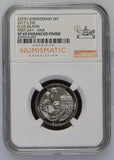 2017-S Clad 25C Ellis Island SP69 Enhanced Finish First Day - ANA
