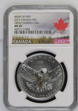 Birds of Prey 2015 Canada Great Horned Owl S$5 MS69 NGC