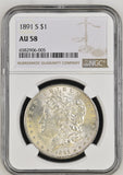 1891-S $1 Morgan Silver Dollar AU58 NGC