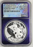 2012 Official Panda Issue China 1oz Silver Singapore Int'l Coin Fair PF69 Ultra Cameo NGC