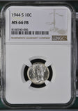 1944-S 10c Mercury DIme MS 66 FB NGC
