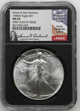 1986(S) Eagle S$1 Struck at San Francisco FYOI - MS69 NGC