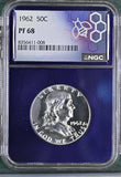 1962 50c Franklin PF68 NGC