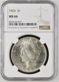 1923 $1 Peace Dollar MS66 NGC