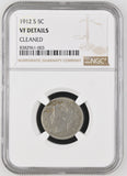 1912-S Liberty "V" Nickel VF *Details (Cleaned)