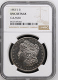 1883-S $1 UNC Details Cleaned Morgan Dollar NGC