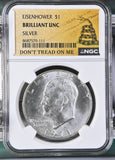 1971-S Eisenhower Dollar Brilliant Uncirculated Silver NGC