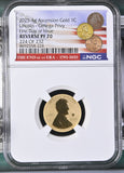2025 4g Ascension Lincoln - Omega Privy First Day of Issue Gold 1C Rev PF 70