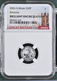 2026 G. Britain S20P Britannia Brilliant Uncirculated NGC