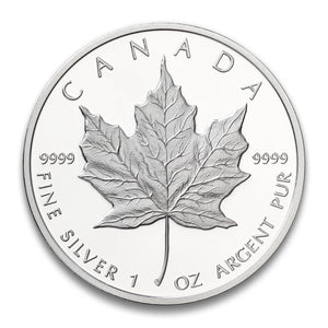 1989 $5 Commemorative Maple Leaf Issue - Silver Coin