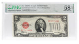 PMG $2 1928D AU58 FR1505