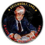 Pearl Harbor 60th Anniversary Colorized Coin