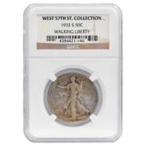 1933-S Walking Liberty Half Dollar West 57th St. Collection