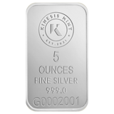 5 Ounce Silver Bar - Secondary Market