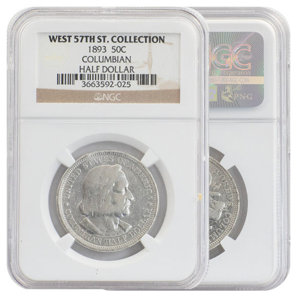 1893 West 57th Street Collection Columbian Half Dollar NGC