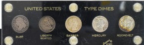 US Type Dimes Set