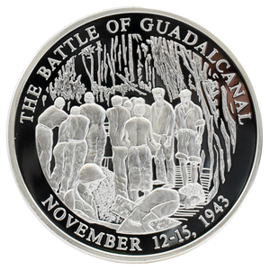 WW2 "Battle Of Guadalcanal" Silver Coin