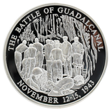 WW2 "Battle Of Guadalcanal" Silver Coin