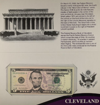 BEP 2006 $5 