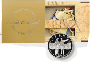 US Mint Issued Lewis & Clark Coin and Pouch Set