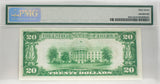 PMG 1928 $20 Federal Reserve Note Cleveland Superb Gem Unc 67