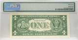 PMG 1957-B $1 Silver Certificate Star Note Superb Unc67