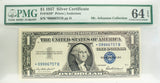 PMG 1957 $1 Silver Certificate Star Note CU64 EPQ